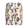 thumbnail image 2 of Lsque Tulips Flowers Mens Sleep Pajama Shorts,Short Pajama Pants, Cotton Ultra-Soft Knit-Medium, 2 of 9