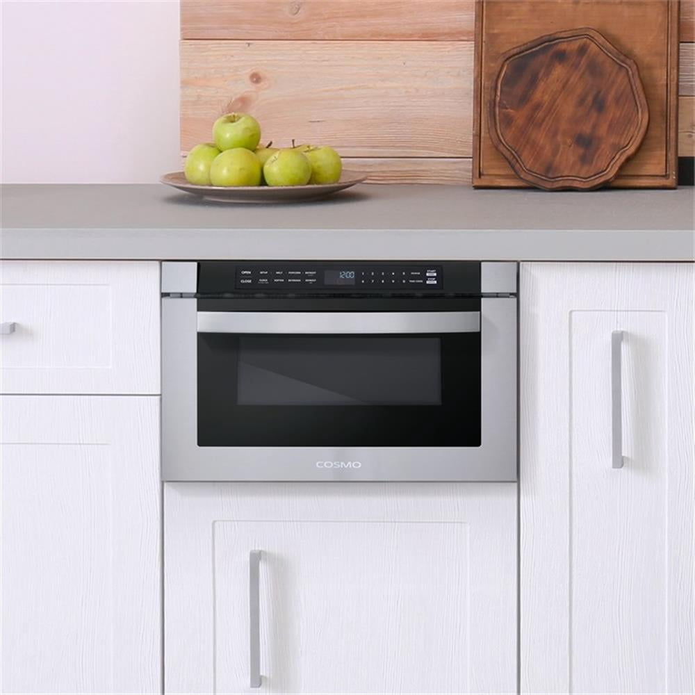 Pemberly Row Built-in Microwave Drawer 1.2 cu.ft.Capacity - Stainless Steel