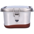 thumbnail image 2 of LAFGUR Lunch Box For Men, Rectangle Stainless Steel Lunch Box For Picnics For Camping For Work, 2 of 8