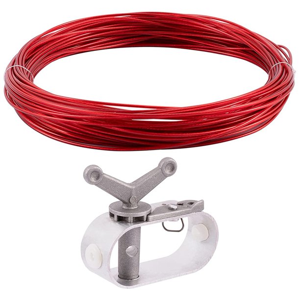 Swimming Pool Cover Cable&Winch Kit,100Ft Pool Cover Wire Pool Cover Ratchet for Above Ground