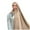 Beige, variant on FemaleHead Scarf Solid Color Long Scarf Wrap Scarves Cotton Scarf For Women Fashion White