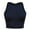 Blue, variant on FashionMille Women Stretch Bandeau Jersey Tube Bodysuit Strapless Top