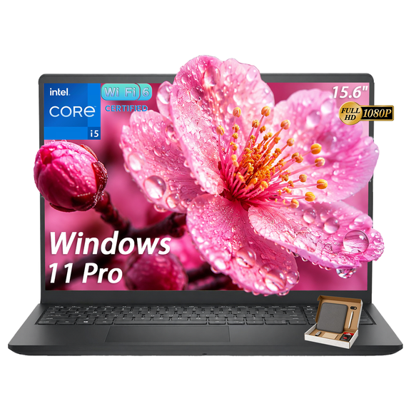 Dell Inspiron 15 Laptop - 15.6" FHD Touchscreen IPS Display, 13th Gen Intel Core i5-1334U, 8GB DDR5 RAM, 512GB SSD, Copilot AI, Windows 11 Pro, Office 365 for The Web, Black