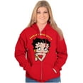 thumbnail image 3 of Betty Boop Cute Motivational Zip Hoodie Sweatshirt Women Brisco Brands M, 3 of 6