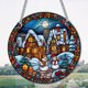 thumbnail image 3 of Panel de decoración del hogar navideño con atrapasol para ventana navideña con cadena y gancho, 3 of 9