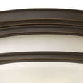 thumbnail image 4 of Hadley 2 - Light Oil Rubbed Bronze Dark Brown Farmhouse / Modern Farmhouse Incandescent Steel Flush Mount Light, 4 of 5
