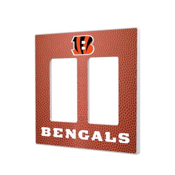 Cincinnati Bengals Football Design Double Rocker Light Switch Plate
