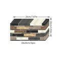 thumbnail image 3 of 5 Sheet Peel and Stick Backsplash Waterproof Stone Backsplash Tile Marble Self Adhesive Peel and Stick on Backsplash for Kitchen Bathroom Fireplace Cabinet 4"x8" Black, 3 of 7