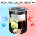 thumbnail image 2 of 12oz Coffee Tumblers Green and Black Christmas Plaid Santa Pattern Stainless Steel Vacuum Insulated Travel Tumbler Coffee Cups Mug with Lid and Straw with Cleaning Brush for Cold & Hot Drinks, 2 of 5