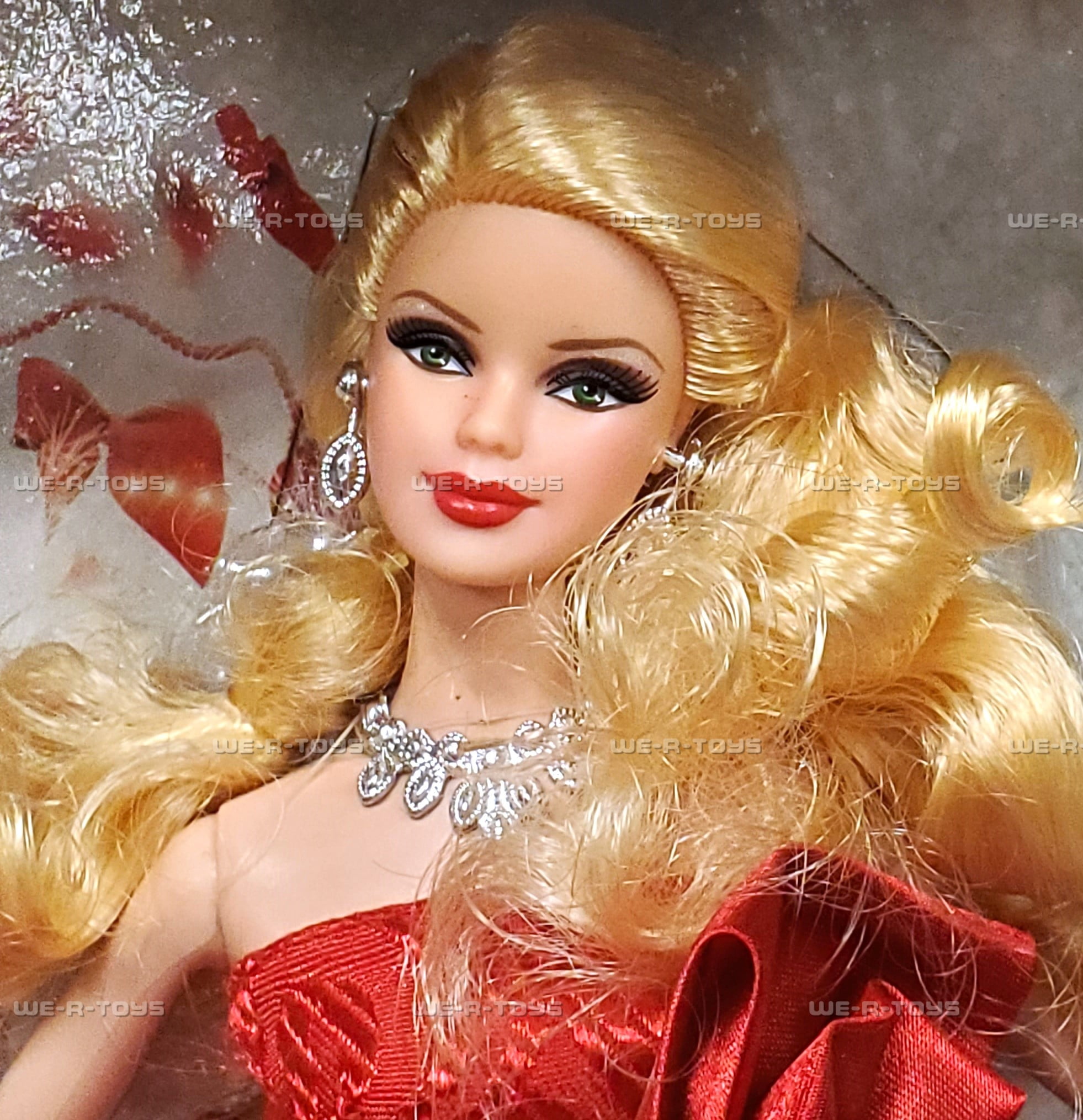 Collectible Barbie 2012 Holiday Barbie Value 2012 Holiday Barbie Doll Red Gown Silver Jewelry Barbie Collectible Barbie 2012 Holiday Barbie Value 2012 Holiday Barbie Doll Red Gown Silver Jewelry Barbie