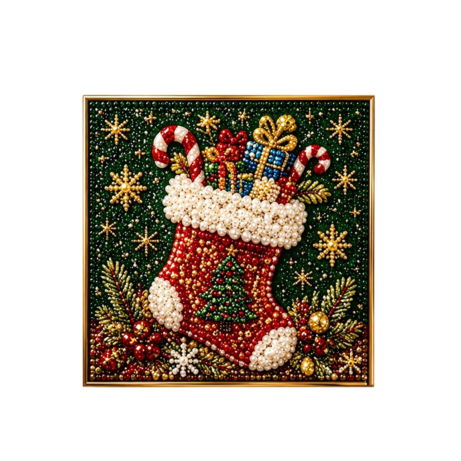 Christmas DIY Holiday Decoration Kit Complete Set for Home Party Indoor Outdoor Decor Craft Project with Assorted Ornaments A