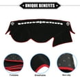 thumbnail image 3 of Unique Bargains Housse de Tableau de Bord pour Hyundai Sonata 2011-2014 Antidérapante Polyester Noir Rouge Housse de Protection, 3 of 7