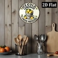 thumbnail image 5 of Vintage Style Ice Cold Lemonade Metal Sign, Aluminum Wall Decor 8*8inch - Summer Wreath Logo for Home, Restaurant, Bar, Cafe Decoration - Fresh Squeezed Lemon Theme, 1pc, 5 of 6