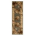 thumbnail image 2 of Traditional Floral Scroll Power-Loomed Indoor Area Runner, 2'7" x 8, Slate by Blue Nile Mills, 2 of 4
