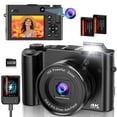 thumbnail image 1 of Cámara digital DUOCH 64MP 4K con doble lente, pantalla IPS de 3" y zoom 16X, 1 of 5