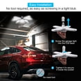 thumbnail image 2 of IMAGE 2 Pack 4PCS White LED Garage Light, 80W E26/E27 8000LM Deformable Ceiling  Workshop Lamp Folding, 6500K Daylight White Garage LED Bulbs for Warehouse Workshop Basement Lights, 2 of 9