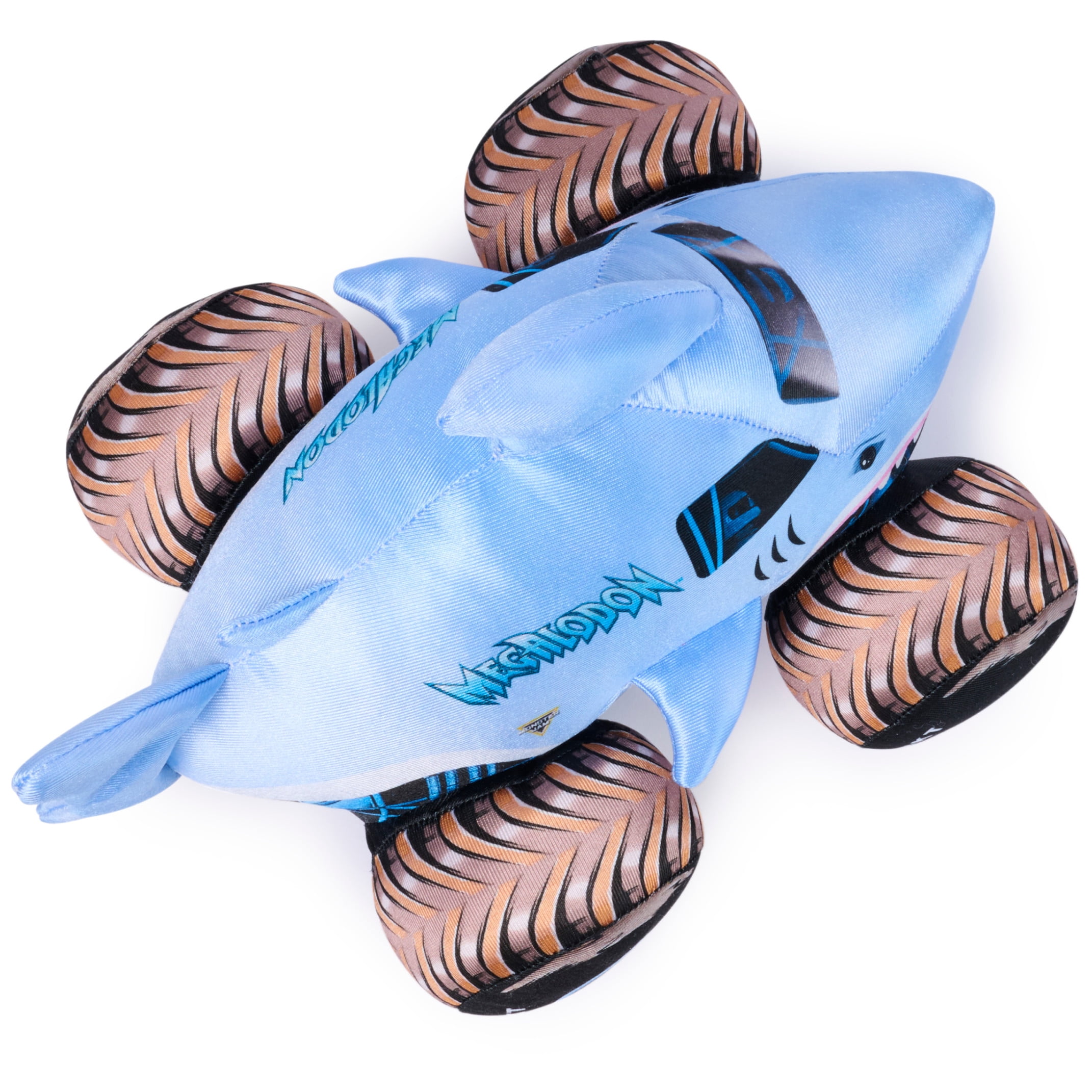 Monster Jam Megalodon Plush Truck with Lights & Sound Effects, Ages 3 and Up, 10”