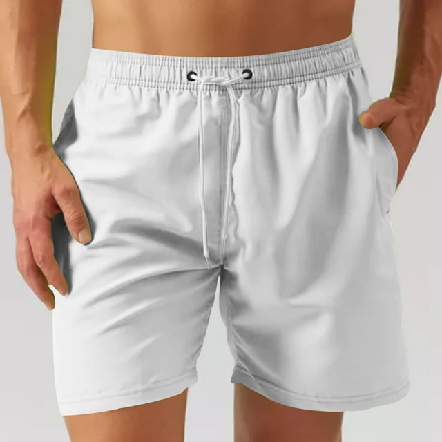 Styesk Mens Shorts Man Casual Sports Speed-Dry Running Mesh Zipper Pocket Drawstring Shorts