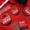 thumbnail image 3 of Artículos de fiesta NatNarr Graduation 2025, color rojo para 25 personas, 3 of 7