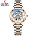 thumbnail image 2 of CHENXI Women Automatic Mechanical Watch Top Brand Luxury Stainless Steel Waterproof Wrist Watch Ladies Skeleton Tourbillon Clock, 2 of 7