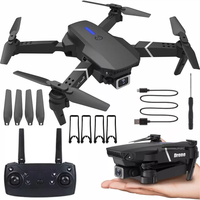 Drone Mini Cámara 1080p Estuche Control Remoto Wifi Luz Led LingWen 9024715151902