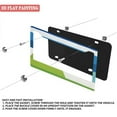 thumbnail image 3 of 2Packs License Plate Frames with blue green geometric stripe Pattern Includes Screws & Caps Full Accessories Included Size 6.3x12.2inch(16x31cm), 3 of 8
