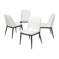 thumbnail image 2 of Baxton Studio Darcell - Chair - faux leather - white (pack of 4), 2 of 5