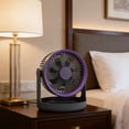thumbnail image 2 of AZXY Portable Desk Fan, Small Fans That Blow Cold Air, USB Powered 3 Speed Quiet Air Circulator Fan, Adjustable Wind Direction Personal Cooling Fan for Home, Office, Bedroom, Purple, 2 of 8