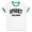 White/Kelly Green, variant on Collegiate Spooky Season Ringer Tee Shirt Unisex Large White/Black