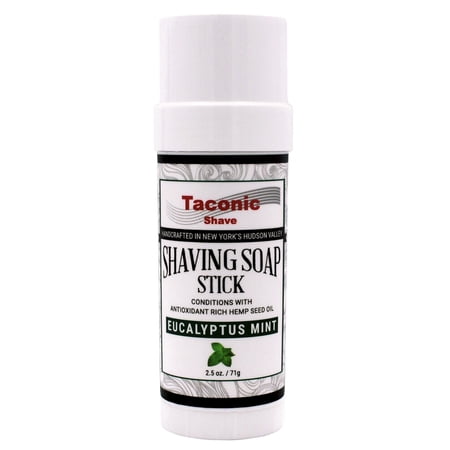 Taconic Shave Shaving Soap Stick with Eucalyptus Mint Scent–For Luxurious Shave 2.5oz. /71g.