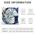 thumbnail image 5 of ONETECH Spring Throw Pillow Covers Cushion Cases  Spring Throw Pillow Covers Monogram Letter Pillow Covers Plant Blue Accent for Sofa Living Room, 5 of 5