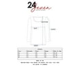 thumbnail image 4 of 24seven Comfort Apparel Women's Plus Size Long Sleeve Criss Cross Cold Shoulder Top, 4 of 4