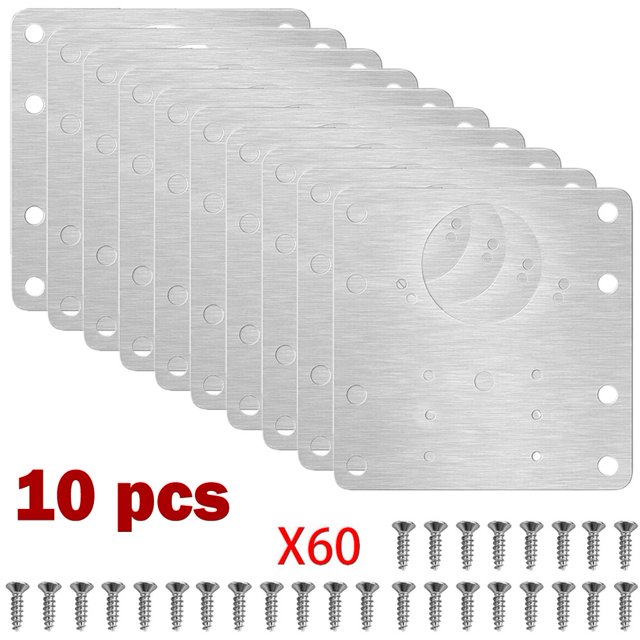 Lefu 10Pcs Armoire Charnière Réparation Outil Plaque Fermer Charnières Cuisine Armoire Porte Fixation