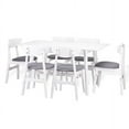 thumbnail image 5 of Extendable Rectangular Dining Room Table Modern Solid Wood, White Color, 5 of 6