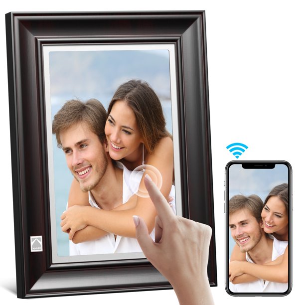 KODAK FHD Digital Photo Frame，10inch Wood Tone Frame with WiFi