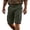 Army Green, variant on Men's Button Front Cargo Shorts Multi Pocket Summer Bottoms Solid Color Lightweight Fashion Casual Utility Trousers with Pockets