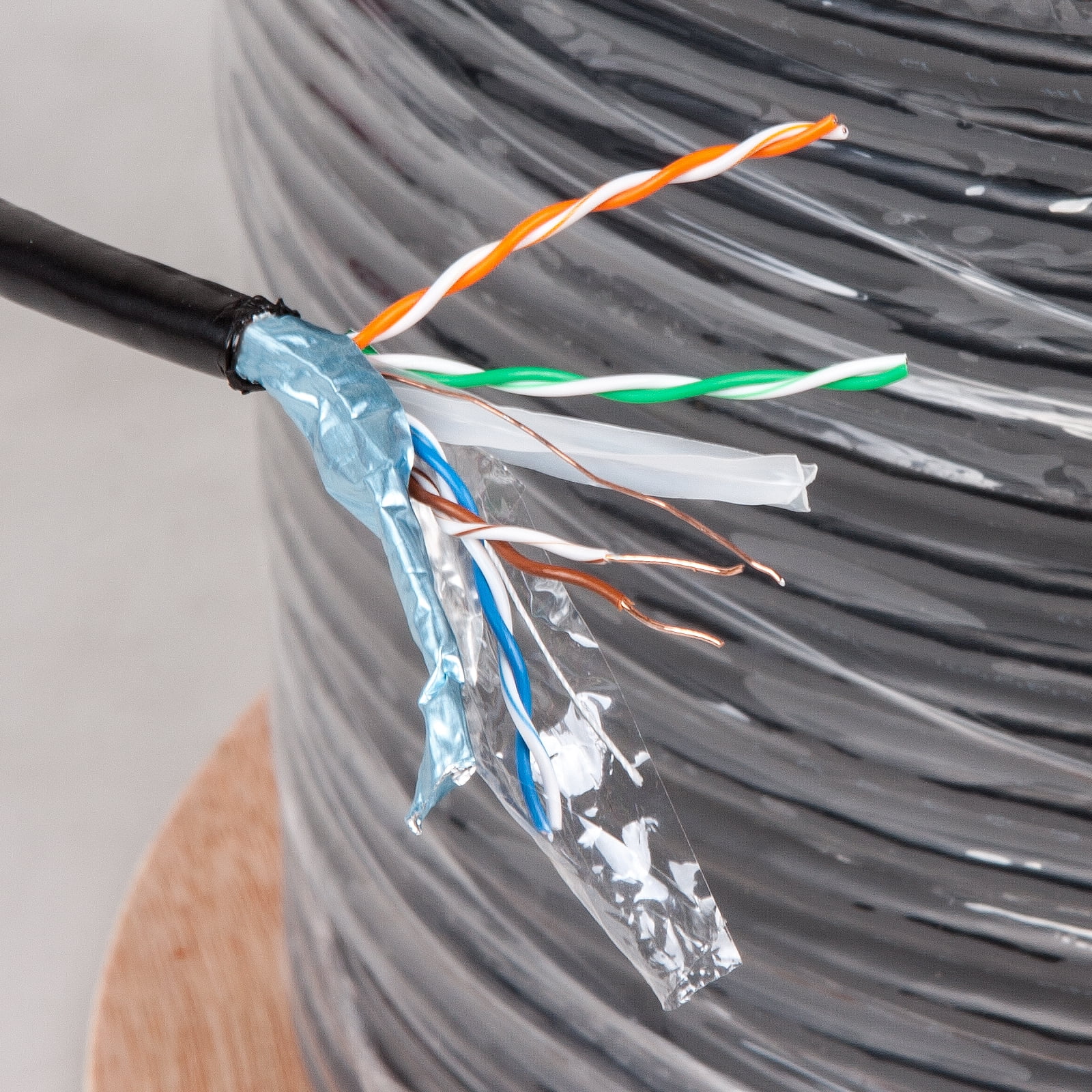 Five Star cat6 1000ft FTP Ethernet Cable Outdoor Shielded CCA 23AWG 350MHz Cable