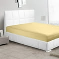 thumbnail image 2 of Clara Clark Premier 1800 Collection Single Microfiber Fitted Sheet, King Size, Mellow Yellow, 2 of 4