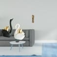 thumbnail image 2 of estatua de cisne,Estatuas y figuritas de cisne de cerámica modernas Esculturas,Escultura de animales Decoración centro de mesa,Reloj de suelo para casa de muñecas,Reloj de piso para casa de, 2 of 8