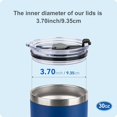 thumbnail image 4 of HAHDAXIA 30oz Tumbler Replacement Lids Splash Proof Resistant Lid for Yeti Rambler, BJPKPK and More,Straw Friendly,BPA-Free (Purple), 4 of 6
