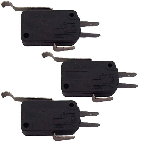 RAParts 1014807 (3) Golf Cart 3 Prong Micro Switches For Club Car DS Prec Gas Elect