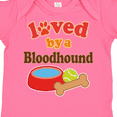 thumbnail image 4 of Inktastic Bloodhound Loved by a (dog Breed) Boys or Girls Baby Bodysuit, 4 of 5
