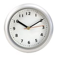 thumbnail image 3 of Reloj de pared silencioso, redondo, moderno, para decoración del hogar, novedoso, impermeable, decorativo, de 6 pulgadas, para dormitorio, comedor, plateado, 3 of 8