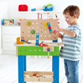 thumbnail image 4 of Hape Wooden Child Master Tool and Workbench Toy Pretend Builder Set (2 Pack), 4 of 9