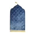 thumbnail image 3 of veasfak Prayer Mat Holiday Gifts Comfortable Blanket Woven Turkish Rugs for Bedroom Cafe Blue, 3 of 9