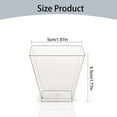 thumbnail image 3 of Dienrx 50Pcs Clear Plastic Dessert Cups with Mini Spoons - 60Ml Square Parfait Cups | Disposable, Bpa-Free for Birthdays, Weddings, Party Gatherings, Party Hosts, Home Cooks, 3 of 9