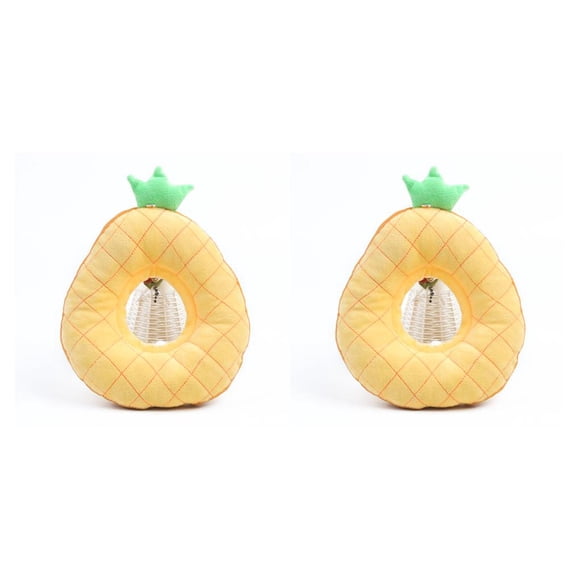 Methold Cono de cuello de gato para de heridas, accesorios para cachorros, Collar de recuperación, cirugía de aguacate transpirable, conos de Patrón de piña L 2piezas Methold CBP394560