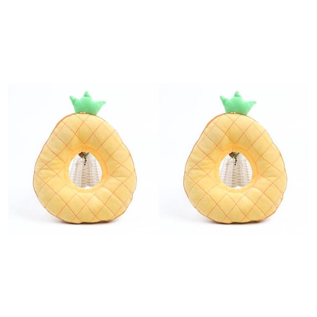 Methold Cono de cuello de gato para de heridas, accesorios para cachorros, Collar de recuperación, cirugía de aguacate transpirable, conos de Patrón de piña L 2piezas Methold CBP394560