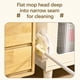 thumbnail image 3 of Mopa de cara desechable, paño de madera, mop giratorio amplio, tejado extendido, microfibra suave, apto para pisos duros, para cocina, limpiar suelo, fácil de usar, portátil, marco metálico,, 3 of 8