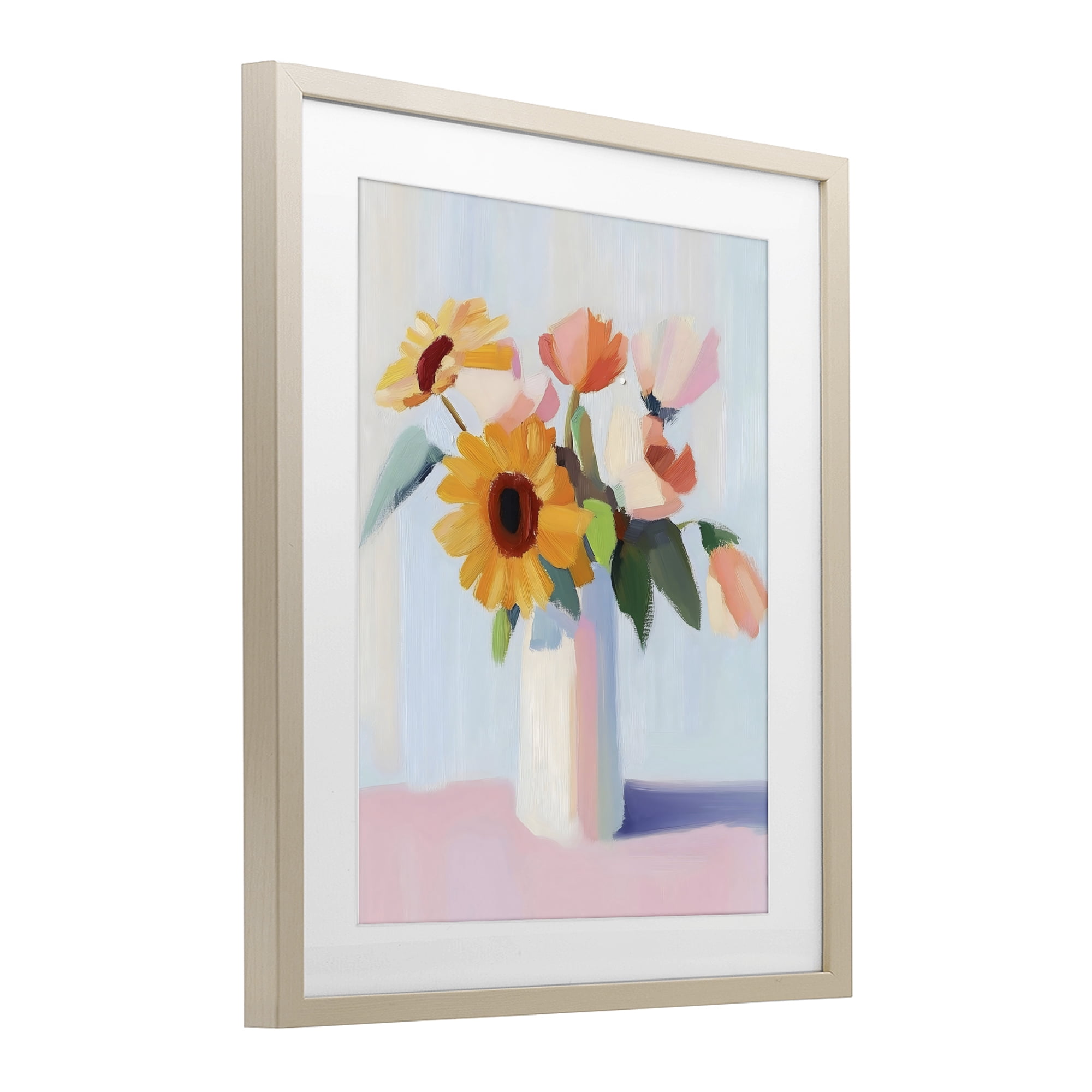 Stupell Industries Sleek Vase Bouquet Birch Framed Print Under Glass, design by The Prints Vibe